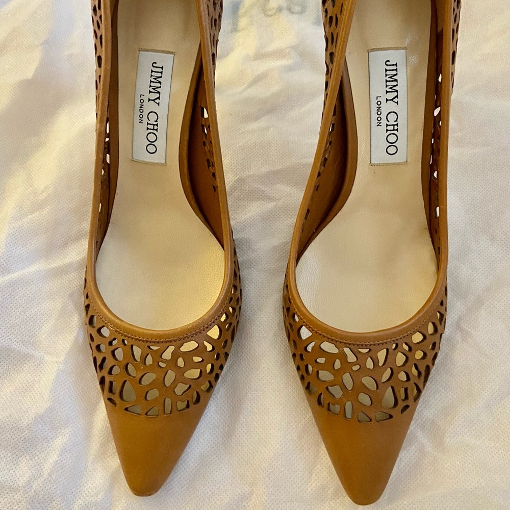 Jimmy Choo leather heels shoes